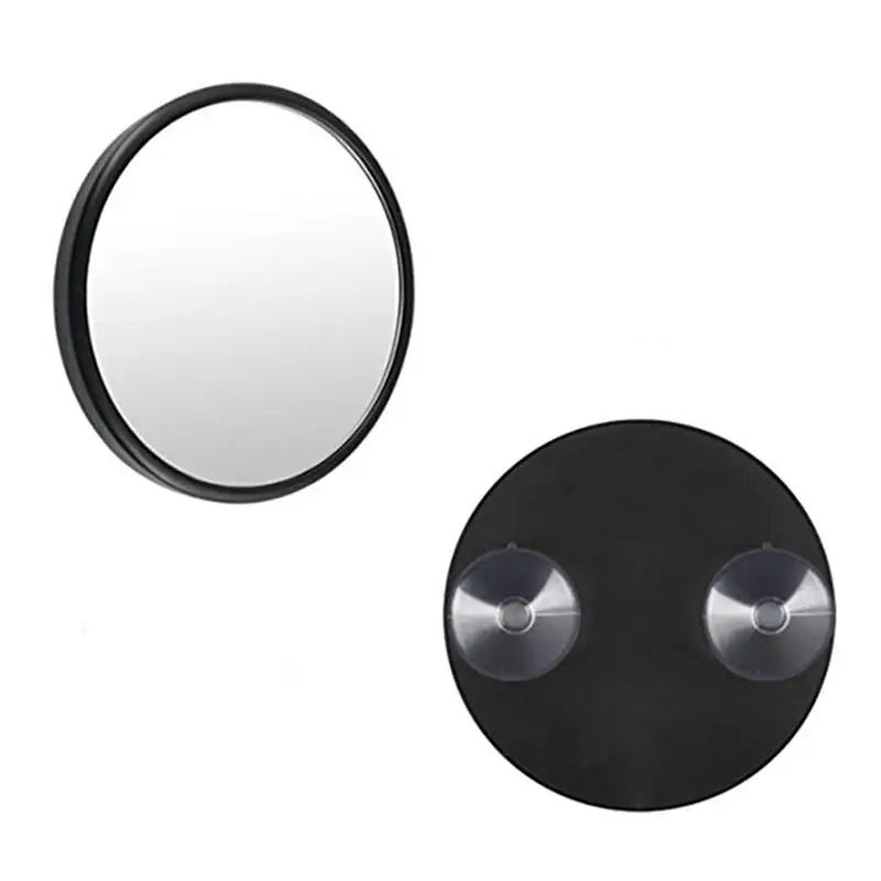 Новинка 5x/10x/15x увеличительное зеркало для макияжа с двумя присосками круглая форма настольное туалетное карманное зеркало маленькое ручное зеркало для бритья