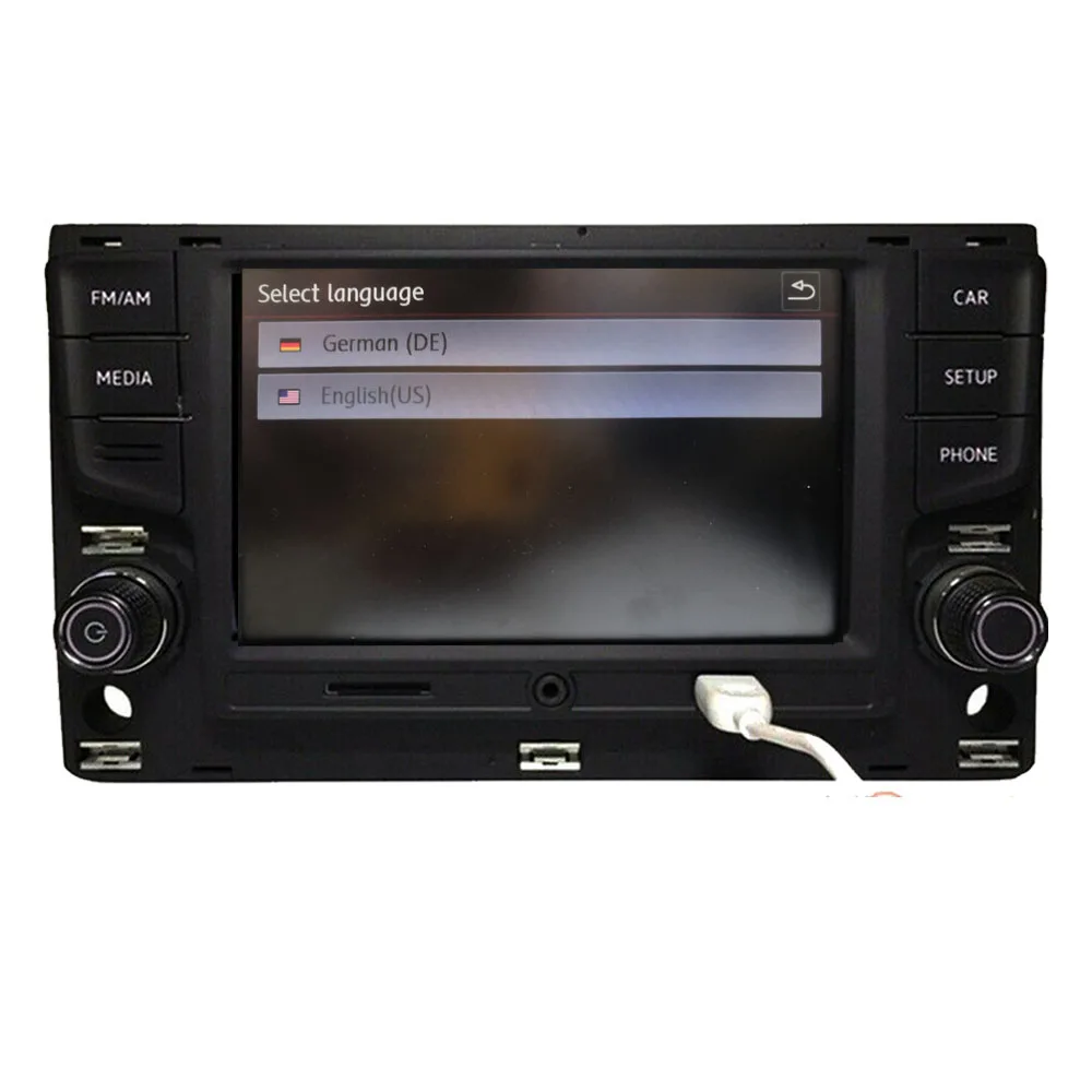 Автомагнитола RCD330 EasyLink немецкий+ английский MirrorLink BT USB RVC для MQB VW Golf MK7 Passat B8