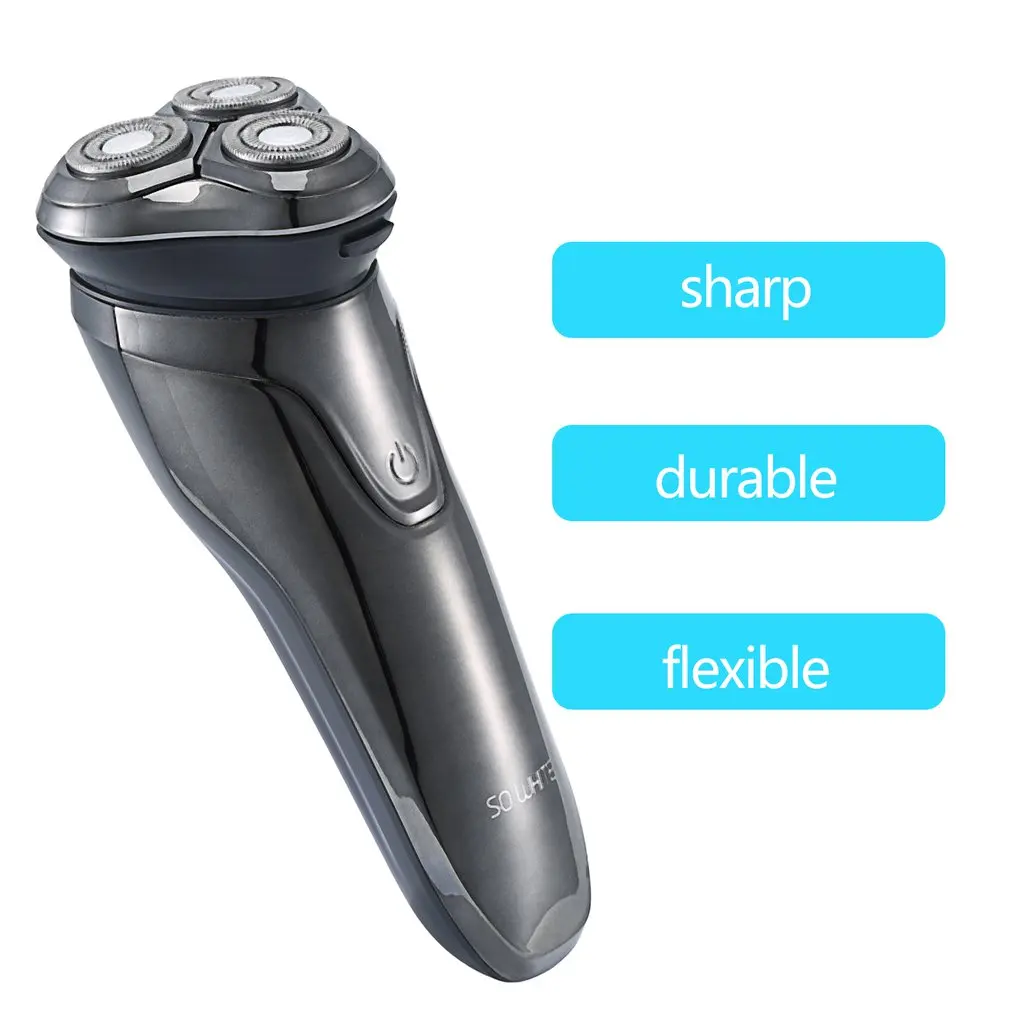 Xiaomi Soocas так белая электробритва бритвы Для мужчин моющиеся USB Перезаряжаемые 3D плавающей Smart Управление бритья щетка для бороды