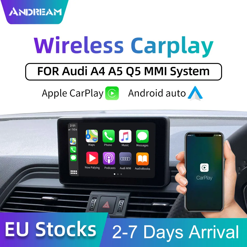 Plug & Play Android Авто Carplay для AUDI Q5/Q7 беспроводной carplay audi MMI система Carpaly AirPlay / OEM экран