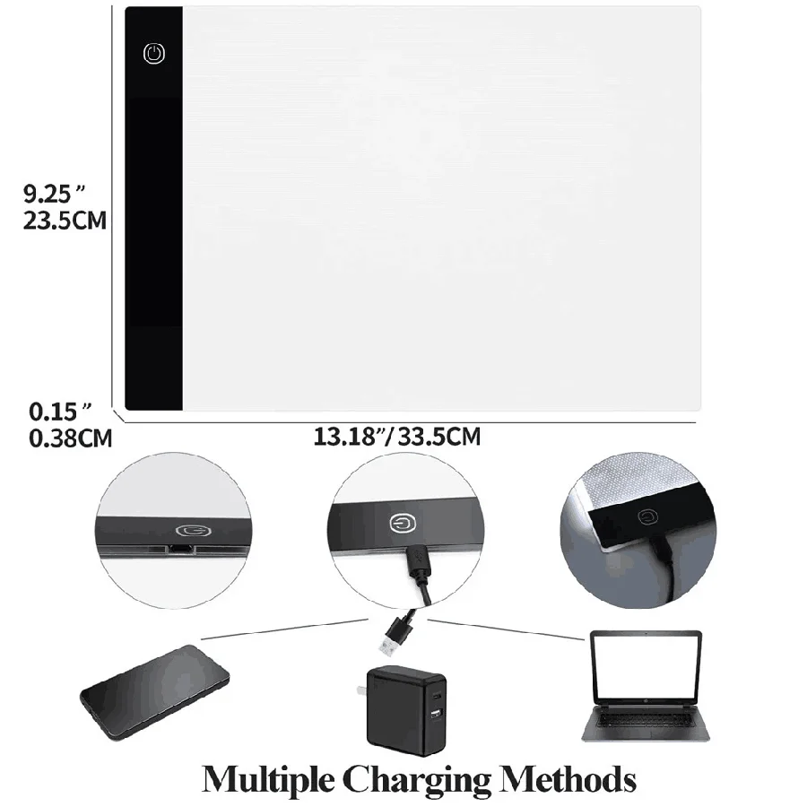 A3/A4 Size LED Drawing Tablet Led Light Pad Board Diy Diamond Painting Accessories Tool Kits Diamond Embroidery Eye Protection