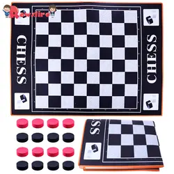 Rowsfire 92*70 см гигантские шашки игра шахматы игровой коврик для детей Семья набор юного ученого Обучающие Рождественский подарок 2019