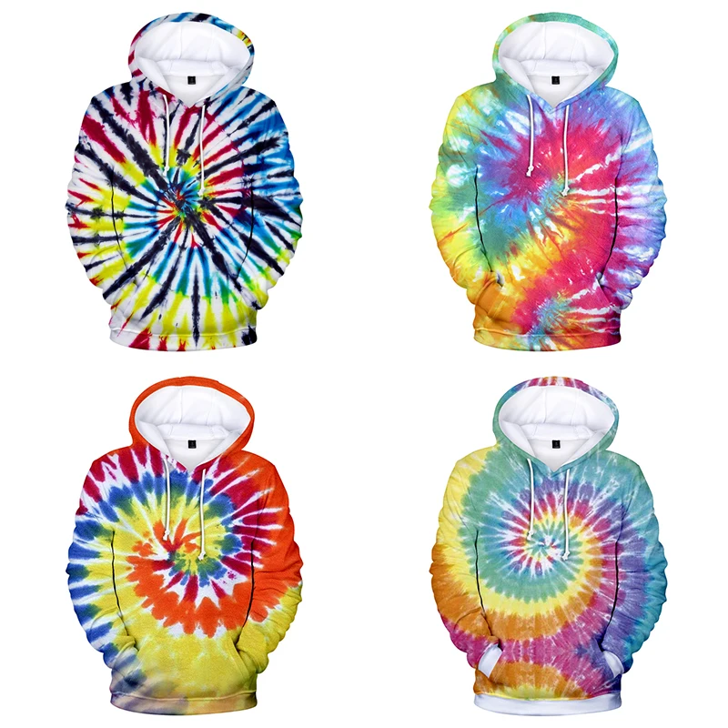 

3d Hoodies Pullover Fashion Hip Hop Print Tie-Dye Costume Men Women Hoodie Hoody Long Sleeve Homme 3D Hooded Sweatshirts Top 4XL