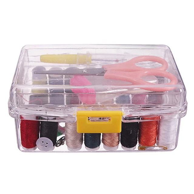 Popvcly Clearance! New Portable Mini Travel Household Sewing Box Set Sewing Kit Storage Bags Sundries Organizer Home Tools