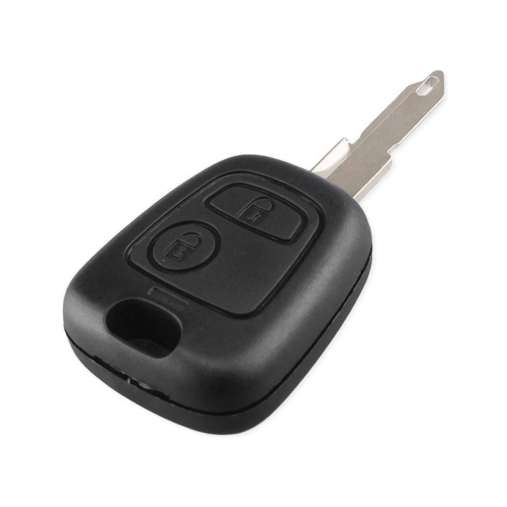 KEYYOU для peugeot 107 206 207 306 307 407 ключа автомобиля Fob ЗАМЕНА 2 кнопки пустой корпус для дистанционного ключа крышка чехол NE73 лезвие