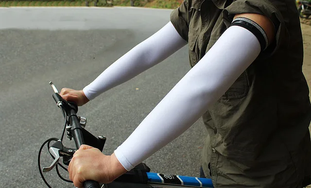 2 Paia Maniche A Compressione Anti-UV UPF 50+ - Per Sport E Protezione Solare