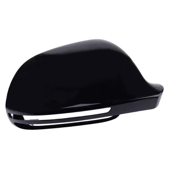 

8F0857527B Right Side Wing Rearview Mirror Cover Cap Casing Shiny Black Fit for AUDI A3 A4 B8 A5 A6 A8 S8 Q3 Without Side Assist