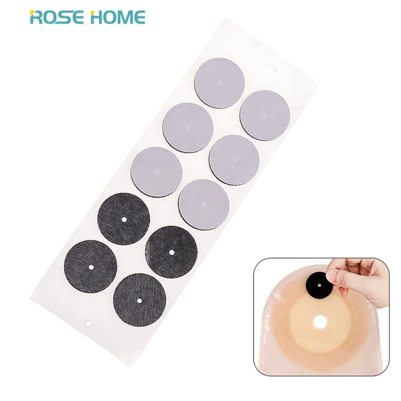 10 Piece Activated Carbon Sheet For Ostomy Bags To Absorb Exhaust And  Remove Odor Color Black Easy to Use Stoma Care Supplies - AliExpress