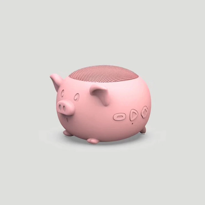 Portable Cute Animal Wireless Speaker Pig Elephant Mouse 3W Audio Driver Clear Stereo Speakers Handsfree Call - Цвет: 6