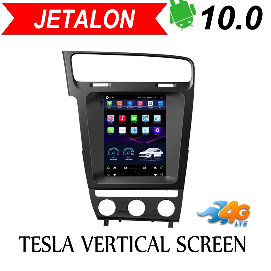 Автомагнитола Jetalon Автомобильная GPS-навигация 4G для volkswagen Golf 7 2013-16 стерео Android