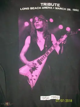 

Vintage 1992 Randy Rhoads Distressed Tribute T Shirt Black S-4Xl Ab652