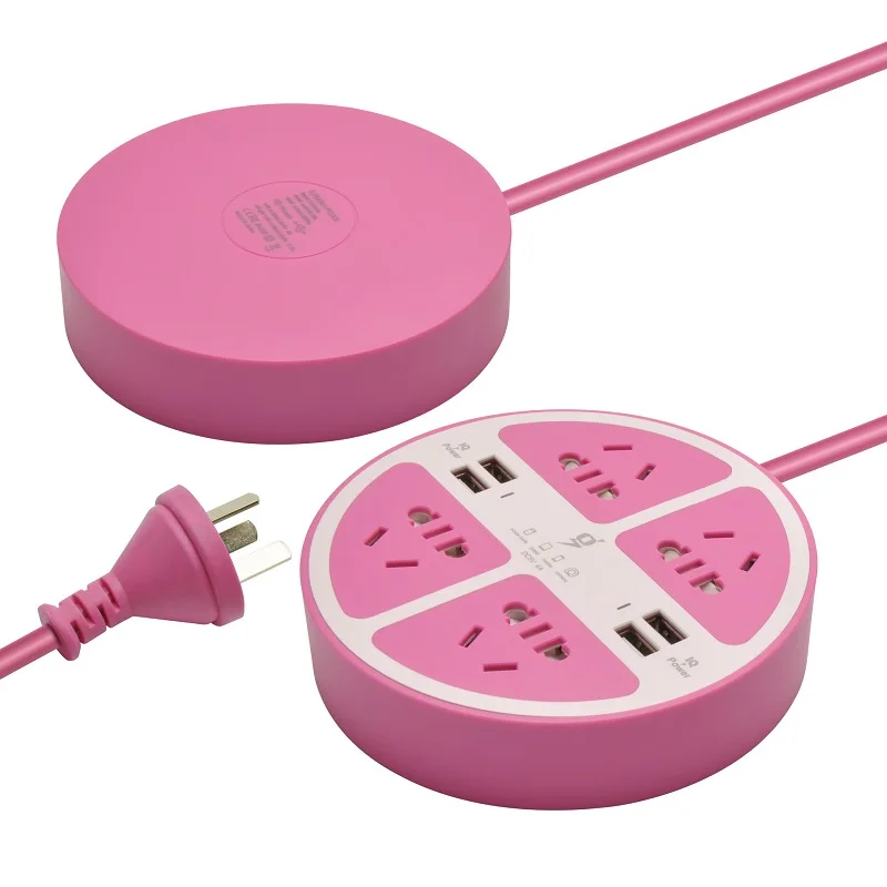 

Extension Socket 5V4A 4 USB charge enchufe110-250V 2500W EU UK AU Socket adapter Output smart Charging desktop usb power strip
