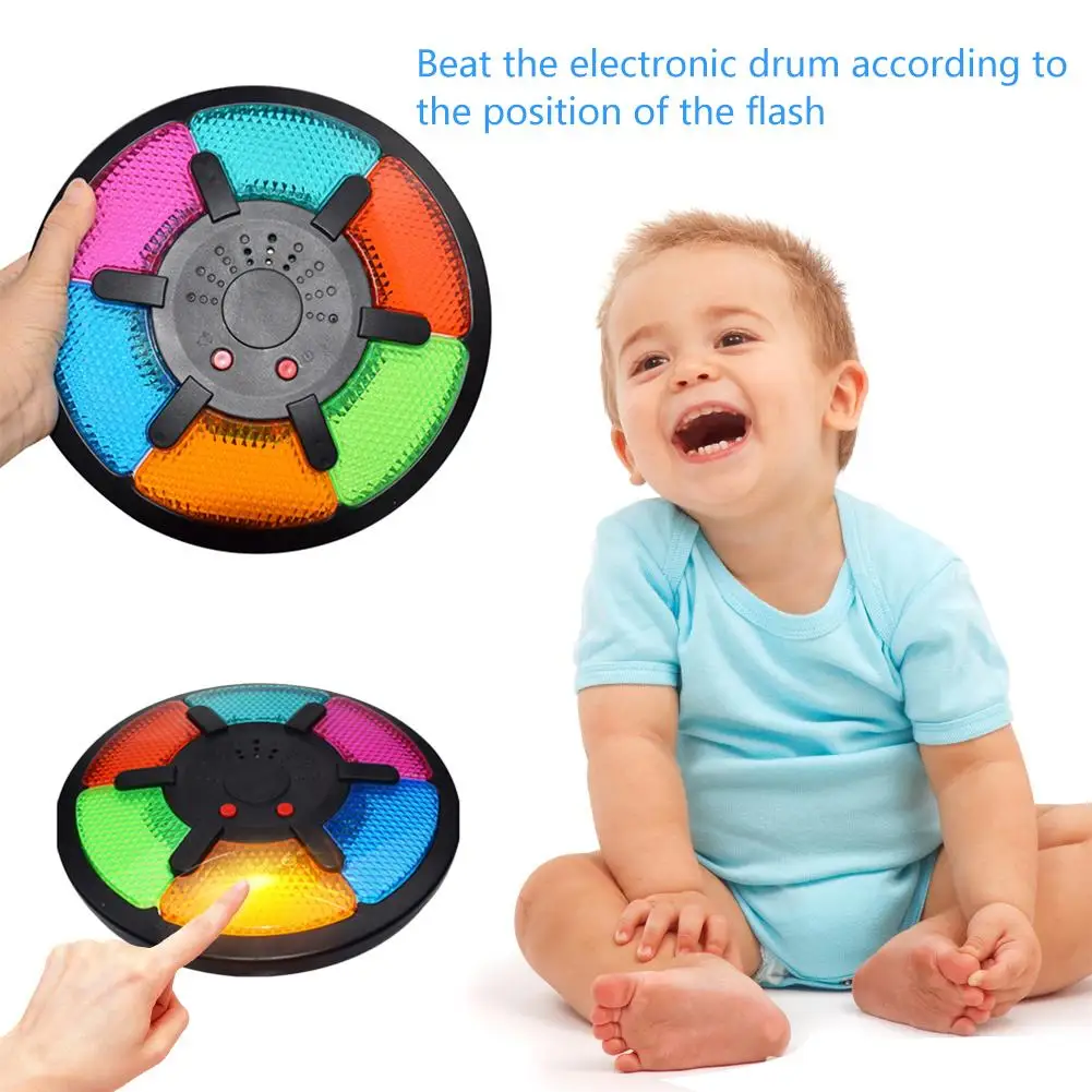 Электронный барабан детская игрушка электронный барабан свет и свет памяти игра детская музыка, игрушки раннего развития