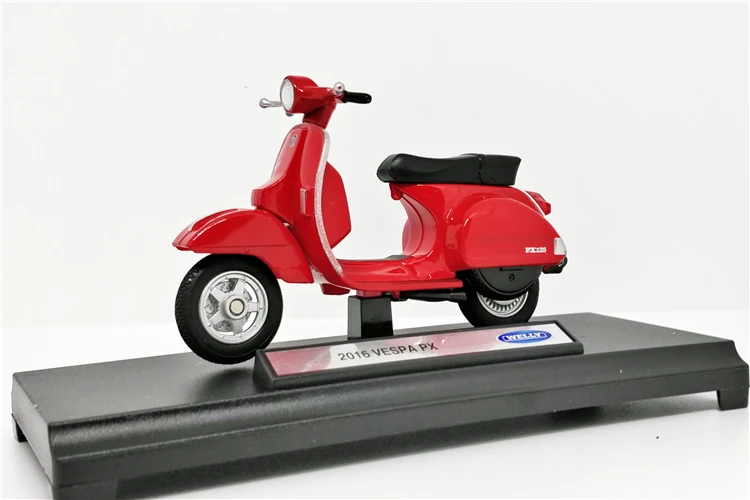Welly 1:18 vespa PX скутер литая модель велосипеда