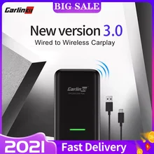 

Carlinkit 3.0 Wireless Carplay Dongle USB Adapter for Audi Benz Mazda Porsche Volkswagen Volvo Ford Citroen Honda Nissan Haval