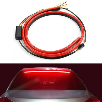 

Car Red LED Flowing Flashing Additional 3rd Brake Light Driving Warning Light Tail Light High Mount Stop Lamp Turn Signal Strip