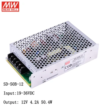 

MEAN WELL SD-50B-12 19~36VDC to 12V DC 4.2A 50W DC-DC Converter Enclosed Switching Power Supply 24V to 12V Converter Transformer