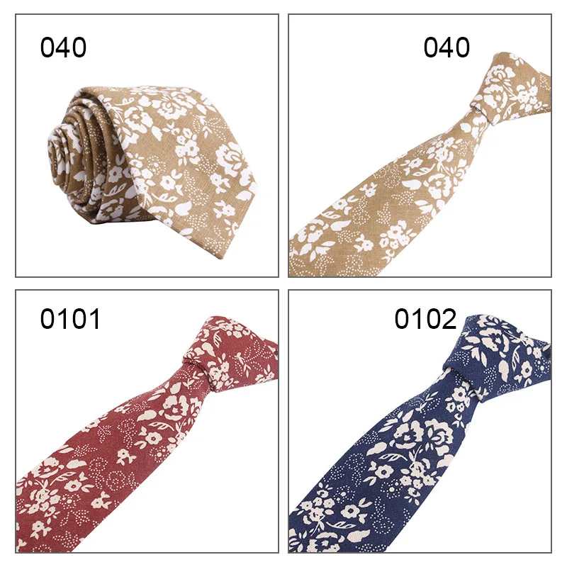 Мужской повседневный галстук, цветочный принт, хлопок, приятный на ощупь, дышащий мужской галстук, XIN