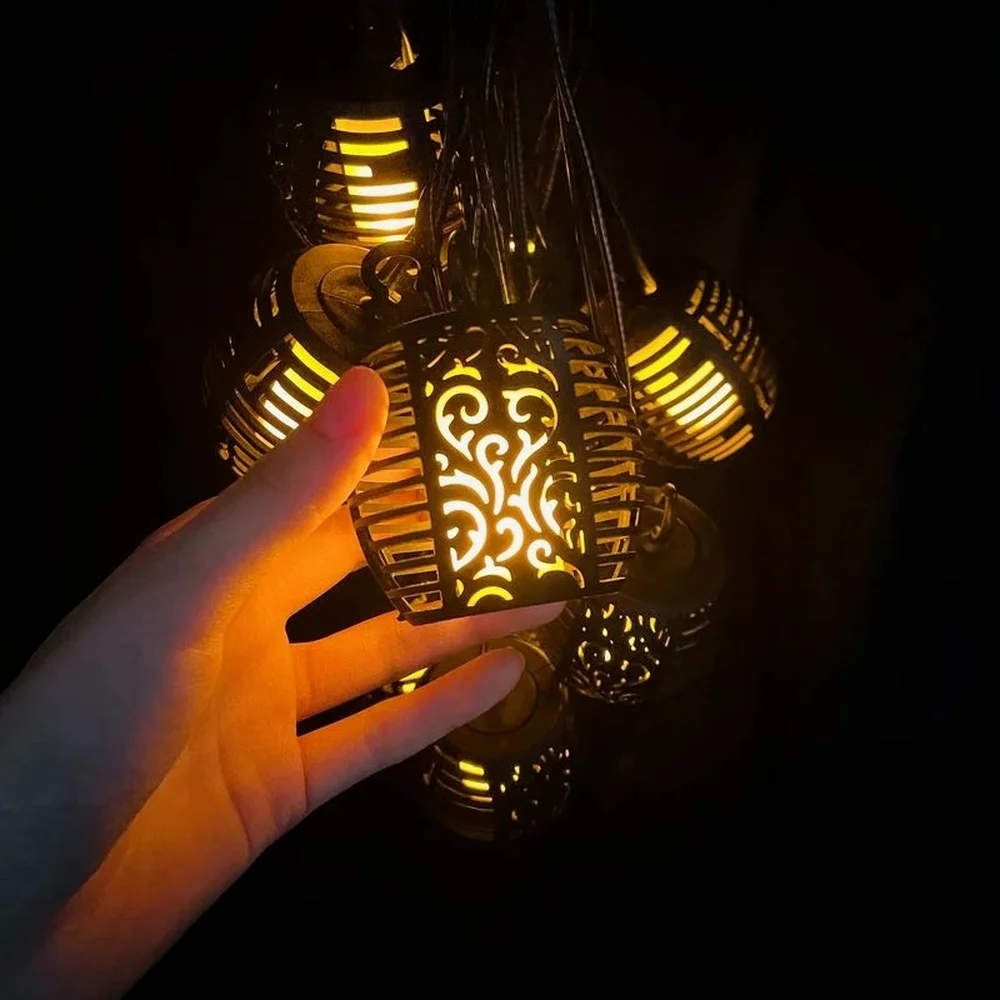 Светодиодная уличная Водонепроницаемая гирлянда на солнечной батарее с