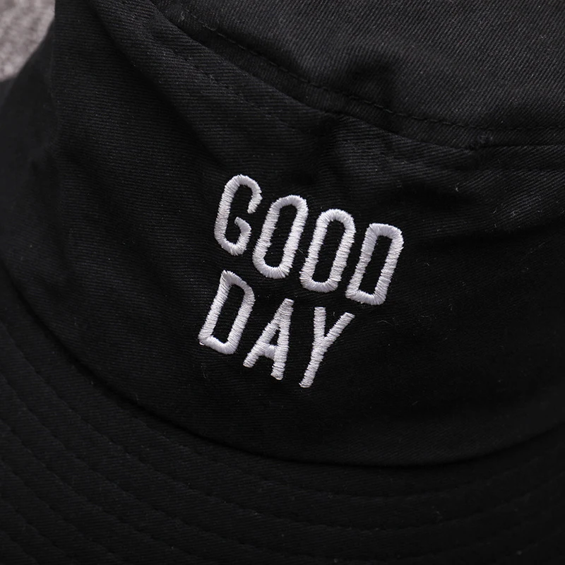 Забавные рыбацкие шляпы с надписью «Good Day», шапки с вышивкой, летние мужские и женские шляпы, пляжные, уличные, для охоты, рыбалки, кепки с козырьком