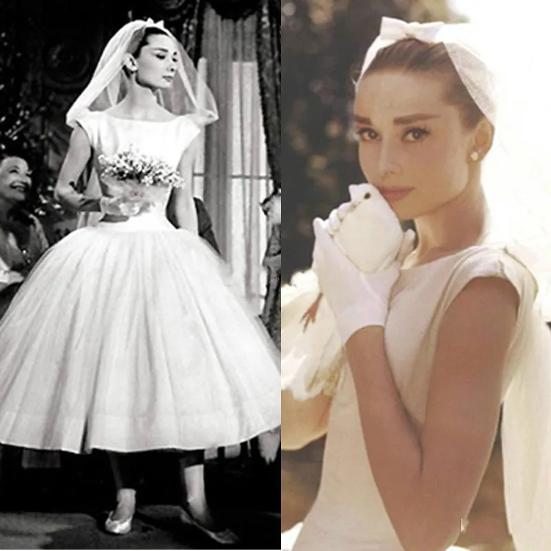 Винтажное свадебное платье es Vestido De Noiva с глубоким вырезом и коротким рукавом, Короткое свадебное платье, бальное платье, свадебное платье