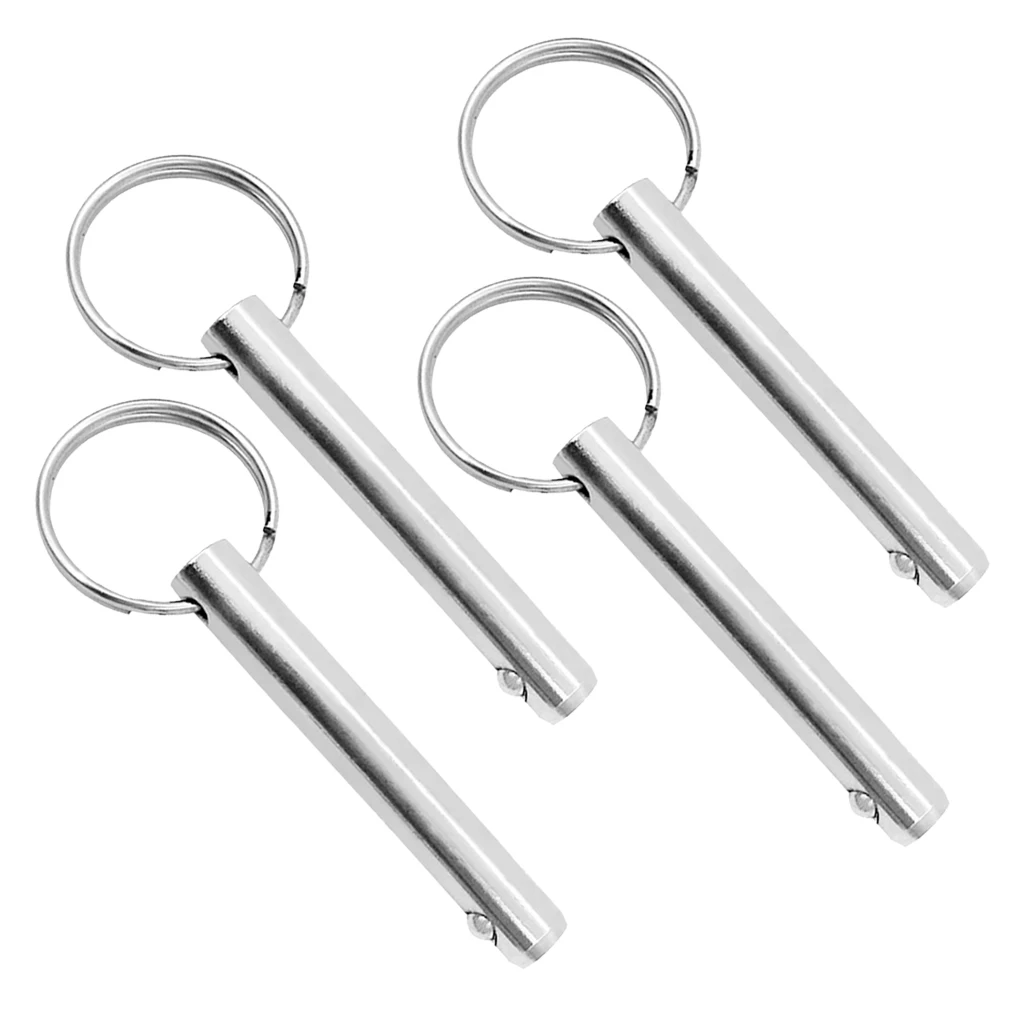 4 шт быстродействующий контакт Bimini Top Pins 3/8 дюймов диаметр, 316 нержавеющая сталь, морское оборудование, 70 мм 2,76 дюймов Lengh