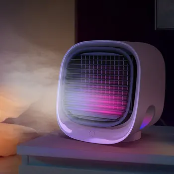 

Multifunctional Night Light Mini Negative Ion Air-Conditioning Fan M201 USB Mini Desktop Air Conditioning Fan Plastic