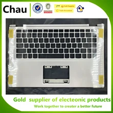 Chau, новинка, для lenovo IdeaPad Yoga 2, 13 дюймов, верхний чехол, Упор для рук, Yoga2, 13, США, клавиатура, ободок, крышка, раскладка США, серебристый, AP138000600