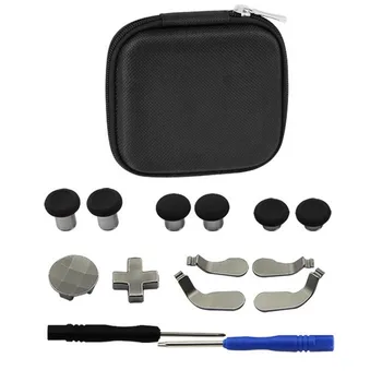 

14pcs Set Replacement Parts for Xbox One Elite Game Handle DIY Button Gamepad Paddles Screwdriver Tool Kit with Cases