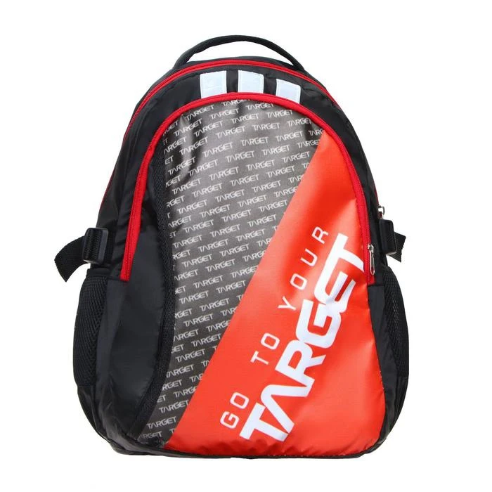 Youth backpack Calligrata ergonomics. soft back 43x31x17 cm Target black / white red for men women children girls bags boy things walking Backpacks