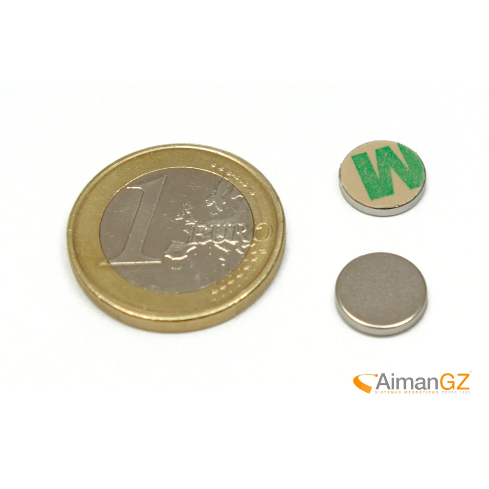 50 Pcs Magnete Al Neodimio Con Adesivo 3M 467Mp Del Nord Del Fronte D.9,5