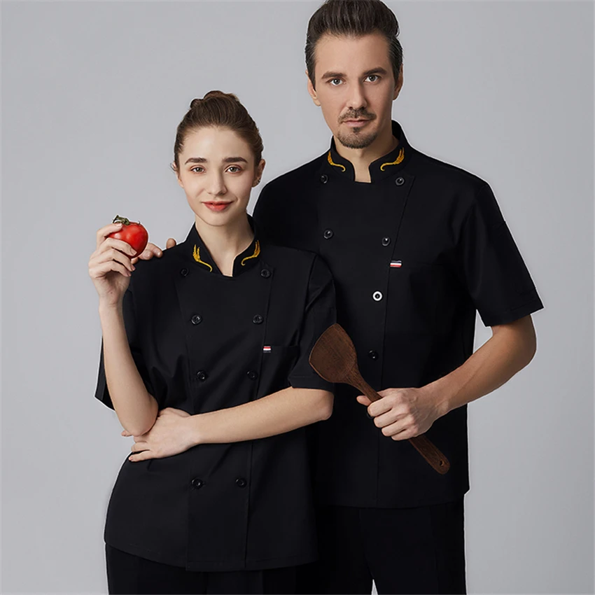 Шеф повар с коротким рукавом ресторанная Рабочая форма кухонные услуги пальто