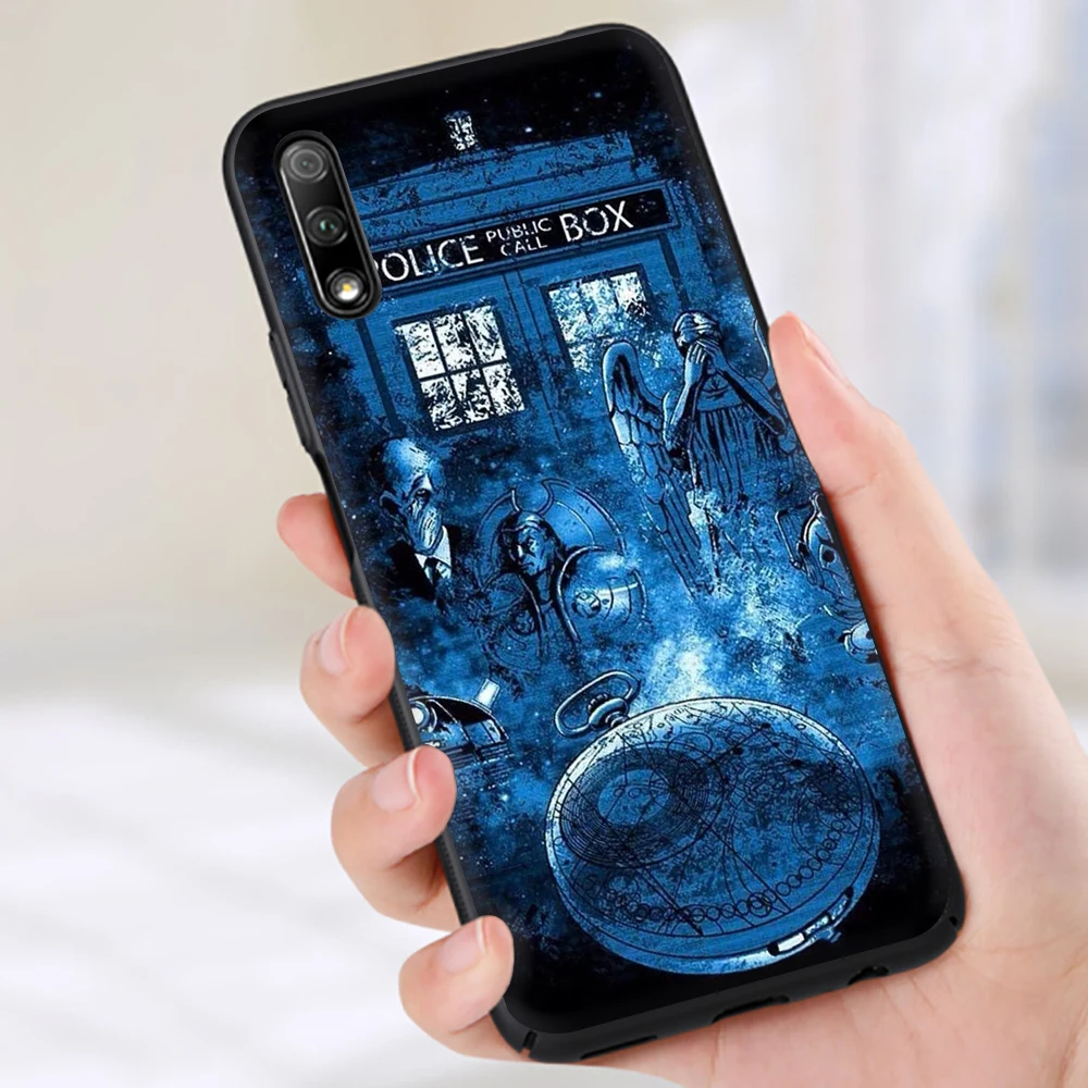 Tardis Box Doctor Who Silicone phone case for Huawei Honor 6A 7A 7C 7X 8C 8X 8 9 10 Lite Note view 20 9X pro | Мобильные телефоны и
