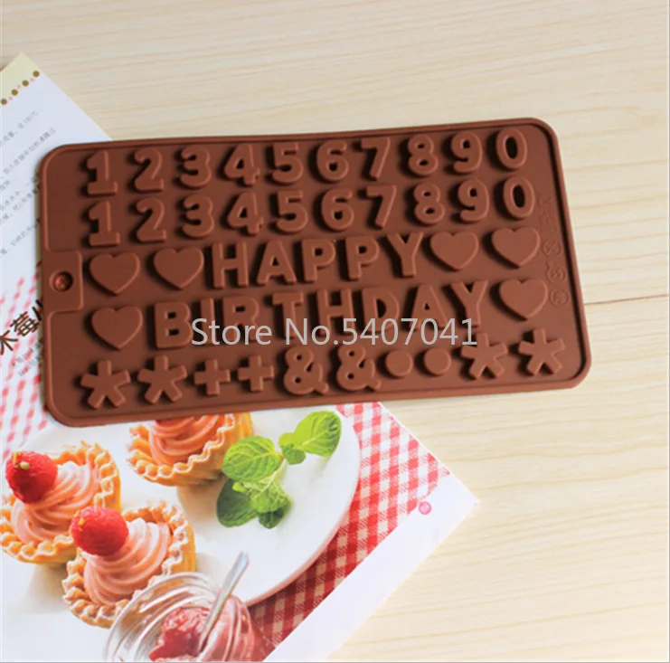 Popular1PC цифры украшения из букв формы силиконовые смолы ремесло DIYExpoxy для