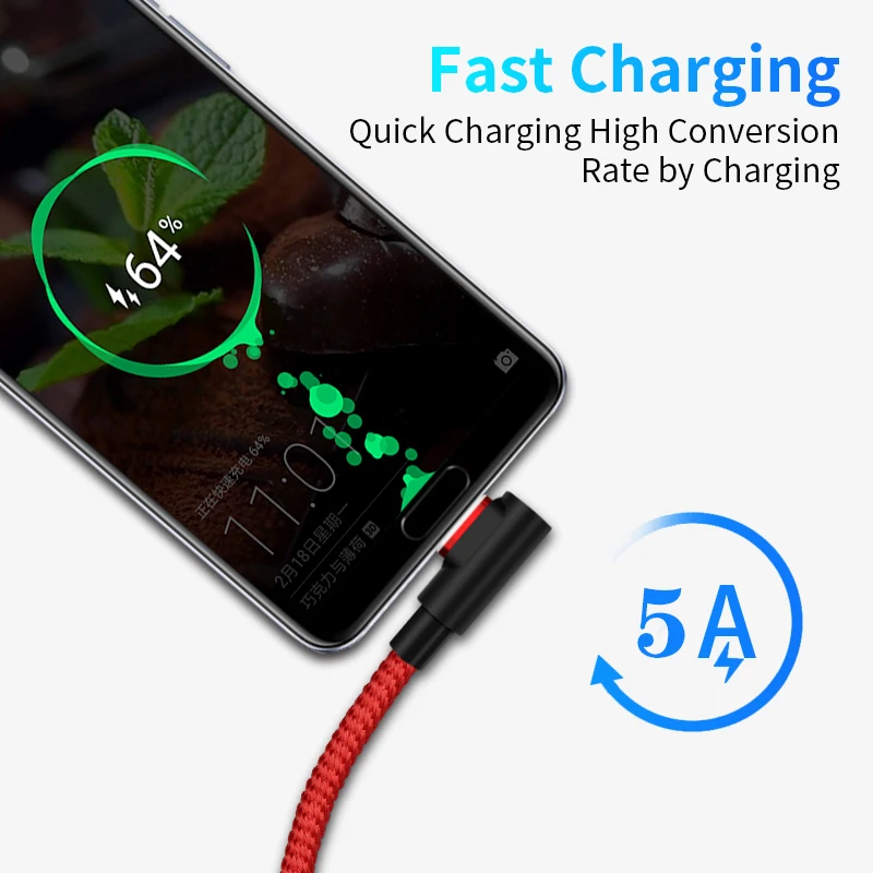 5А супер быстрая зарядка Магнитный USB кабель type C Micro usb для зарядки данных быстрое