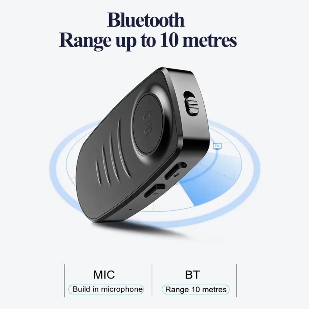 Беспроводной 3,5 мм Aux автомобильный Bluetooth адаптер громкой связи 5,0 аудио приемник конвертер динамик для музыки с мобильного телефона