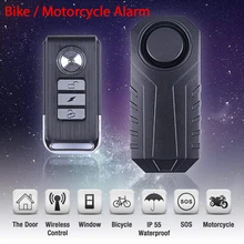 

Waterproof Bike Anti Theft Warning Alarm Motorcycle Electric Bicycle Security Anti Lost Remote Control Vibration Detector Alarm