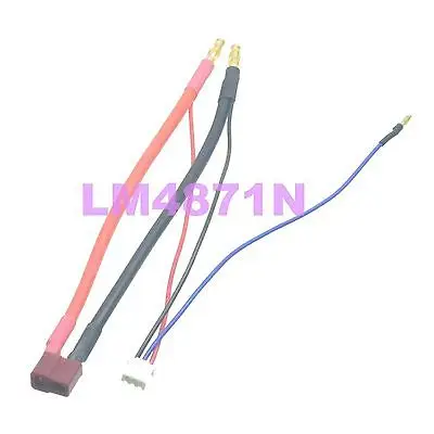 DHL/EMS 20 лотов 4 мм типа Пуля банан к Deans T-Plug Женский LiPo провод батареи провода и JST-XH баланс-d2