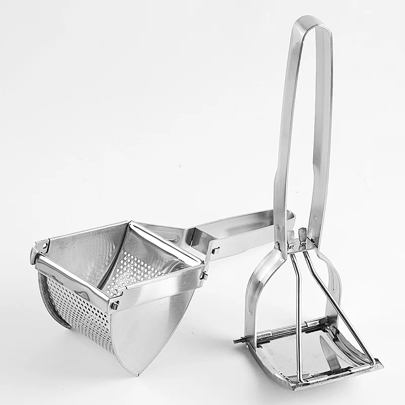 Holaroom Manual Potato Presser Stainless Steel Potato Masher Multifunction Mash Pumpkin Mashed Making Tool Kitchen potato masher