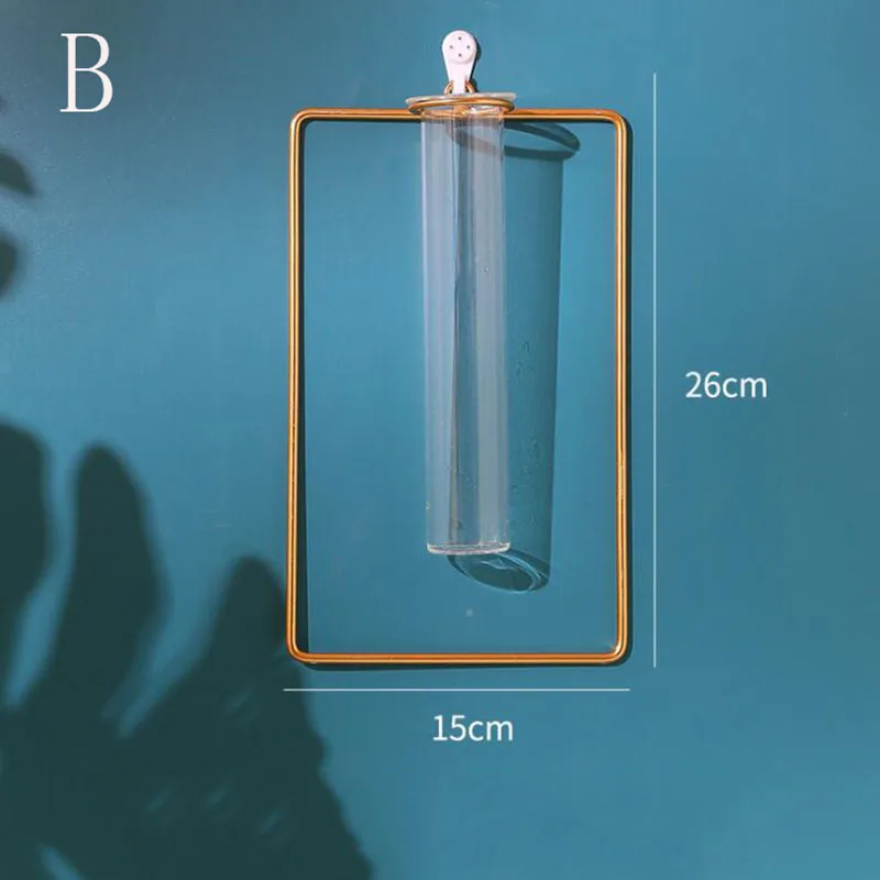 Ré Vase en verre mural, décoration murale, Vases à fleurs suspendus