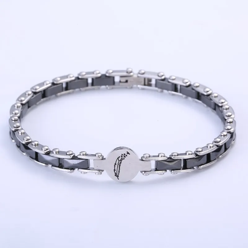 LOSTSOUL уникальный перьевой керамический браслет из нержавеющей стали простой Индивидуальный Женский браслет для пары Рождественский юбилей свадебный подарок