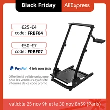 Nova corrida volante titular g920 universal dobrável volante montagem g25 g27g29 roda suporte pro compatível com logitech