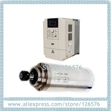 3 кВт мотор шпинделя с водяным охлаждением d100мм* L-220mm ER20 24000 об/мин для гравировки и фрезерования+ преобразователь частоты vfd