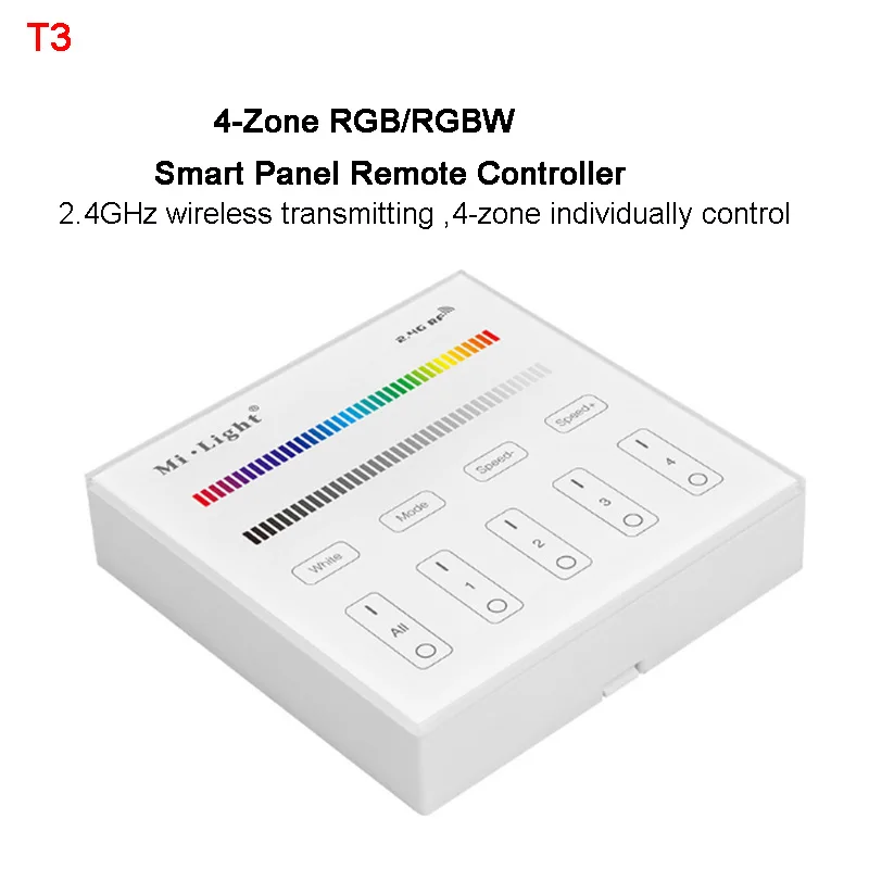 MiBOXER RGB/RGBW светодиодный светильник диммер 2 4G 4 зоны яркость умная панель WiFi iBox