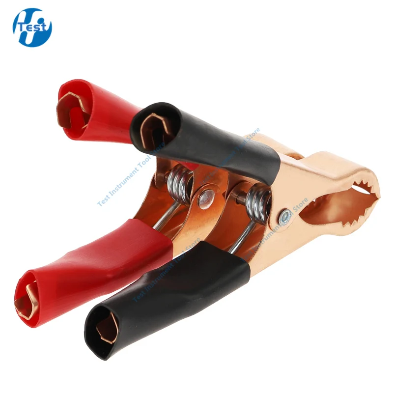 50A Red + Black 80mm Crocodile Car Caravan Van Battery Test Lead Clips 2Pcs Alligator Clips Connector Plug Power alligator clips alligator clip adapter
