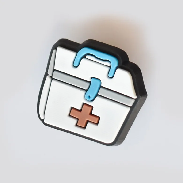 CSBL Cartoon Medical Shoe Ornament Removable PVC Flexible Glue Buckle Eva Sandals Croc Ornament Embroidery Shoes Decorations