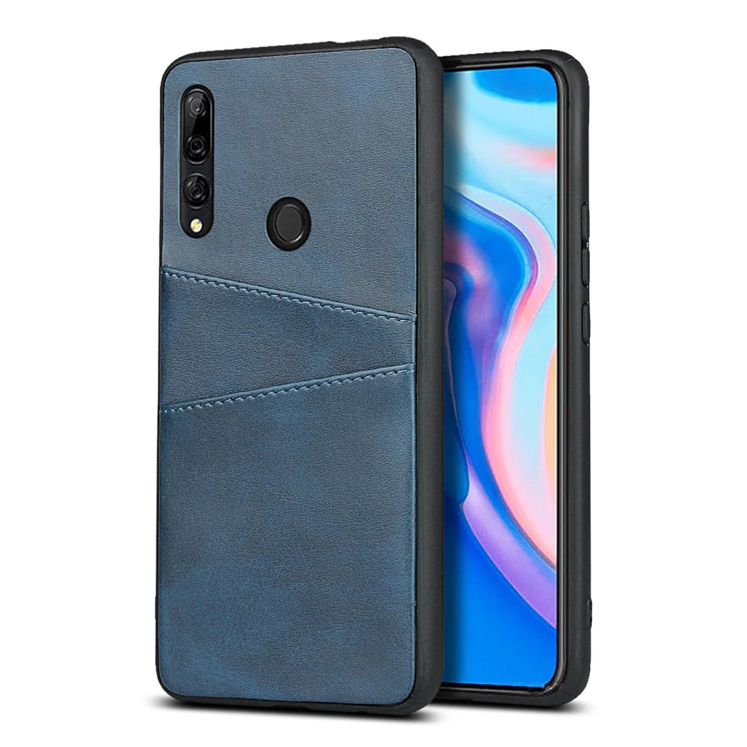 XNWBCK Blue Премиум из искусственной кожи чехол для huawei P Smart Z кошелек и отделения для карт защитная задняя крышка чехол для телефона для huawei Y9 Prime - Цвет: XNWBCK Blue