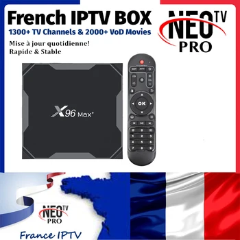 

X96 MAX Plus Android 9.0 IPTV BOX Amlogic S905X3 1800+LIVE France UK Italy Arabic Beigium Dutch 1Year IPTV Subscription TV Box