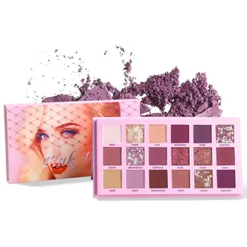 

UCANBE 18 Colors Eyeshadow Palette Nude Creamy Pigmented Professional Eye Shadow Changeable Beauty Shadow Kit Cosmetic Waterproo