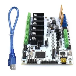 Placa base Rumba MPU/3D, accesorios para impresora, versión mejorada, placa de Control con Cable